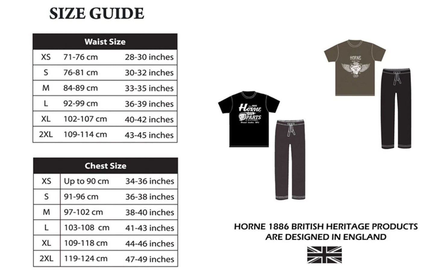 Mens Pyjamas 2 x Sets Black & Green Horne 1886 Ex Store Brand New Packed