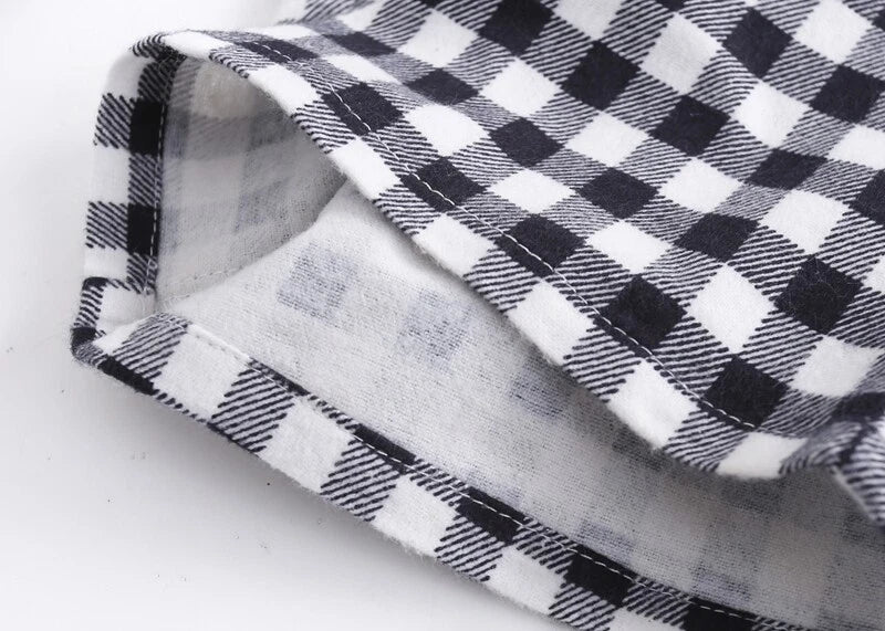 Men's Pajamas Set 100% Cotton Sleepwear Long Sleeve Button Top Pants Nightwear