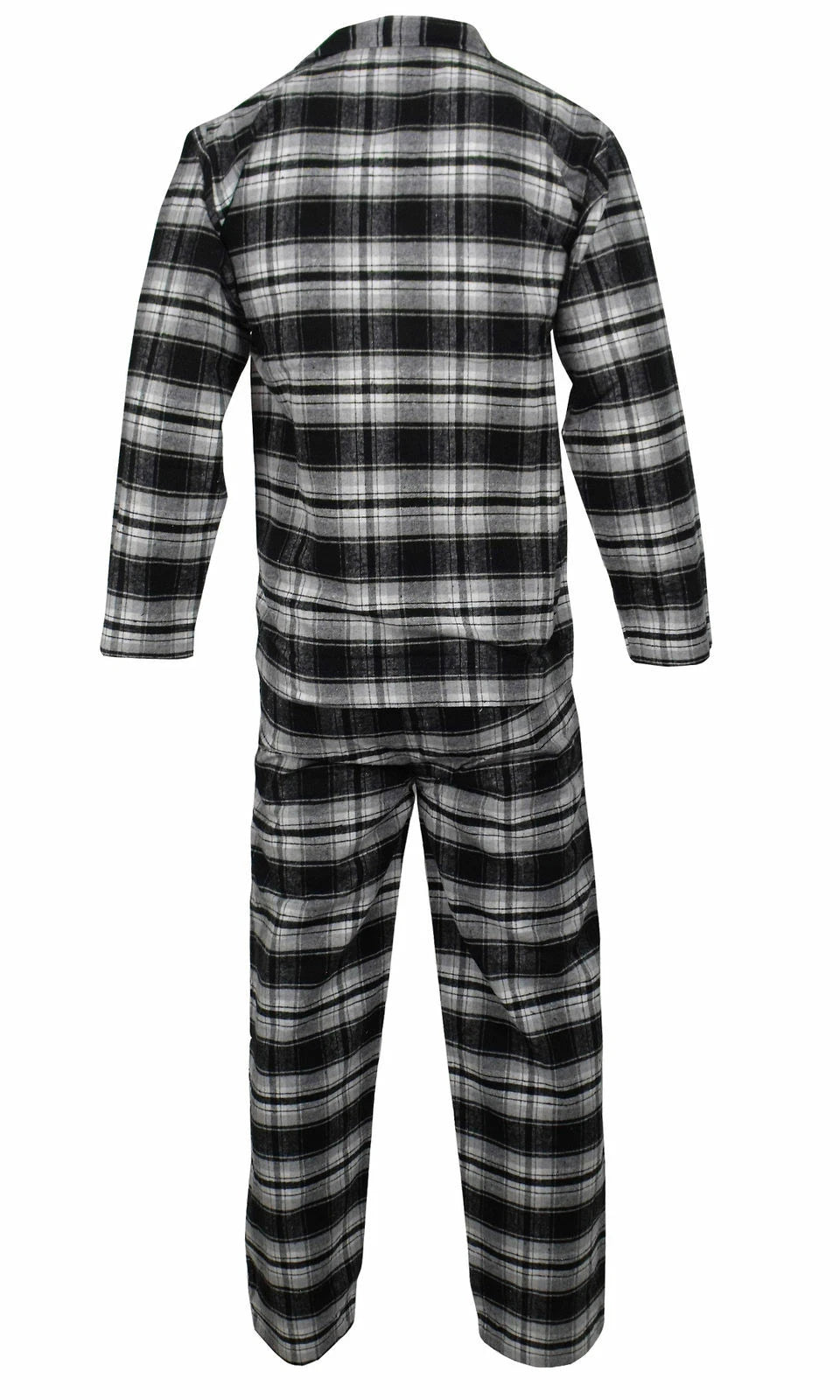 Mens Pyjamas Flannel/Brush Cotton Warm PJ Pyjama Set PJS Sizes S-4XL Nightwear