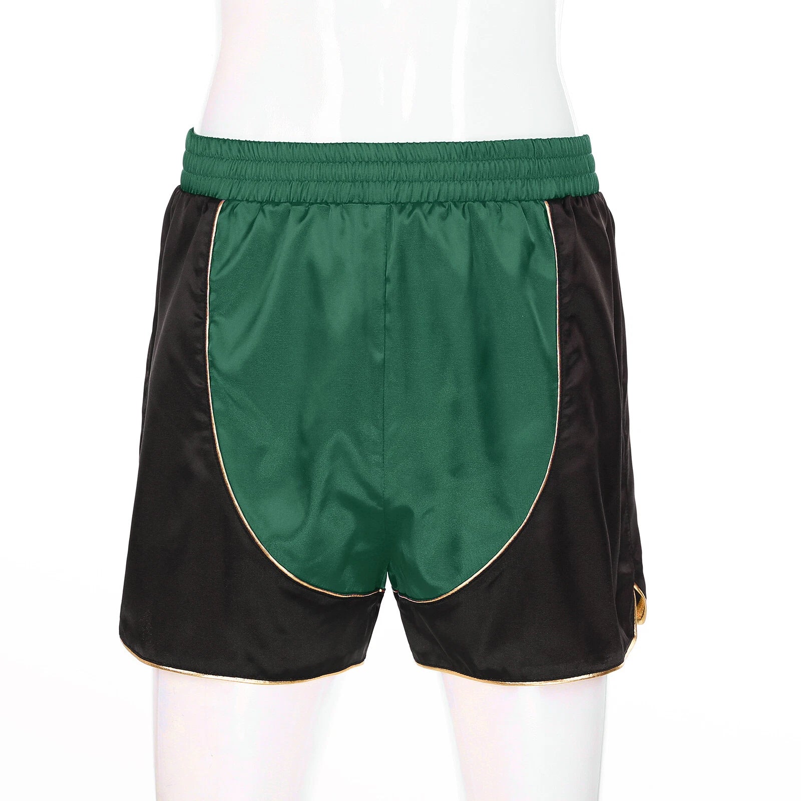 Men's Silk Satin Pajamas Set Vest Top and Boxer Shorts Sleepwear Home Loungewear