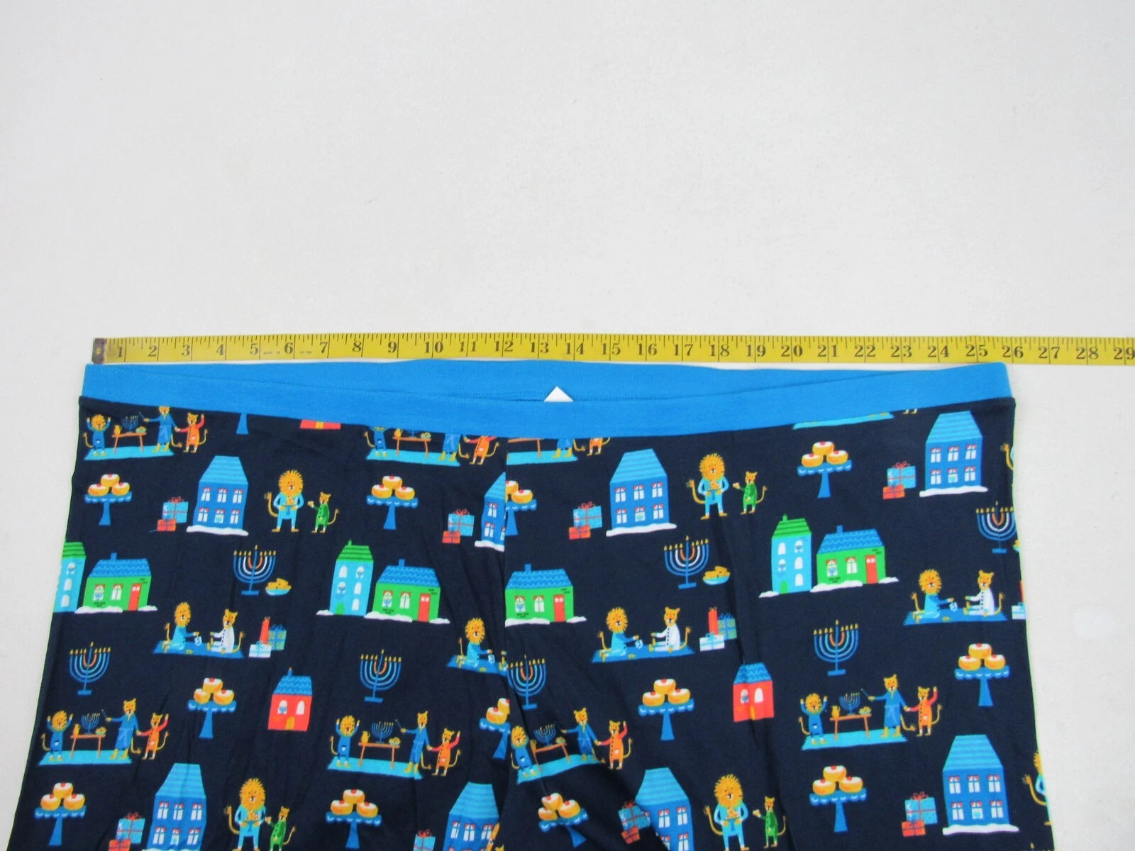 Target Mens Blue 2-Piece Long-Sleeve Lion Pajama Set