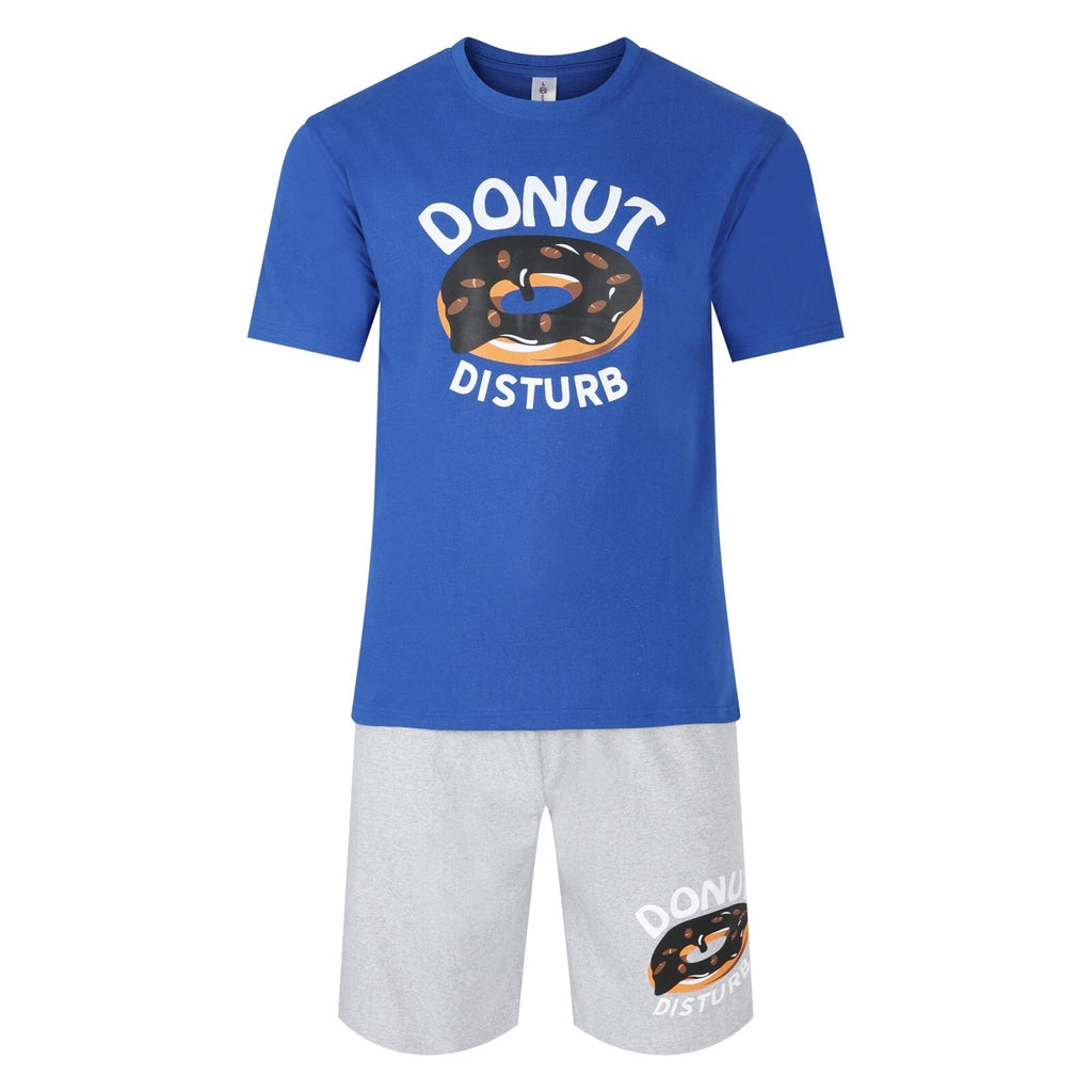 Mens Short Pyjamas Beer Pizza Donuts PJ Sets Night Sleep Lounge Wear L XL XXL