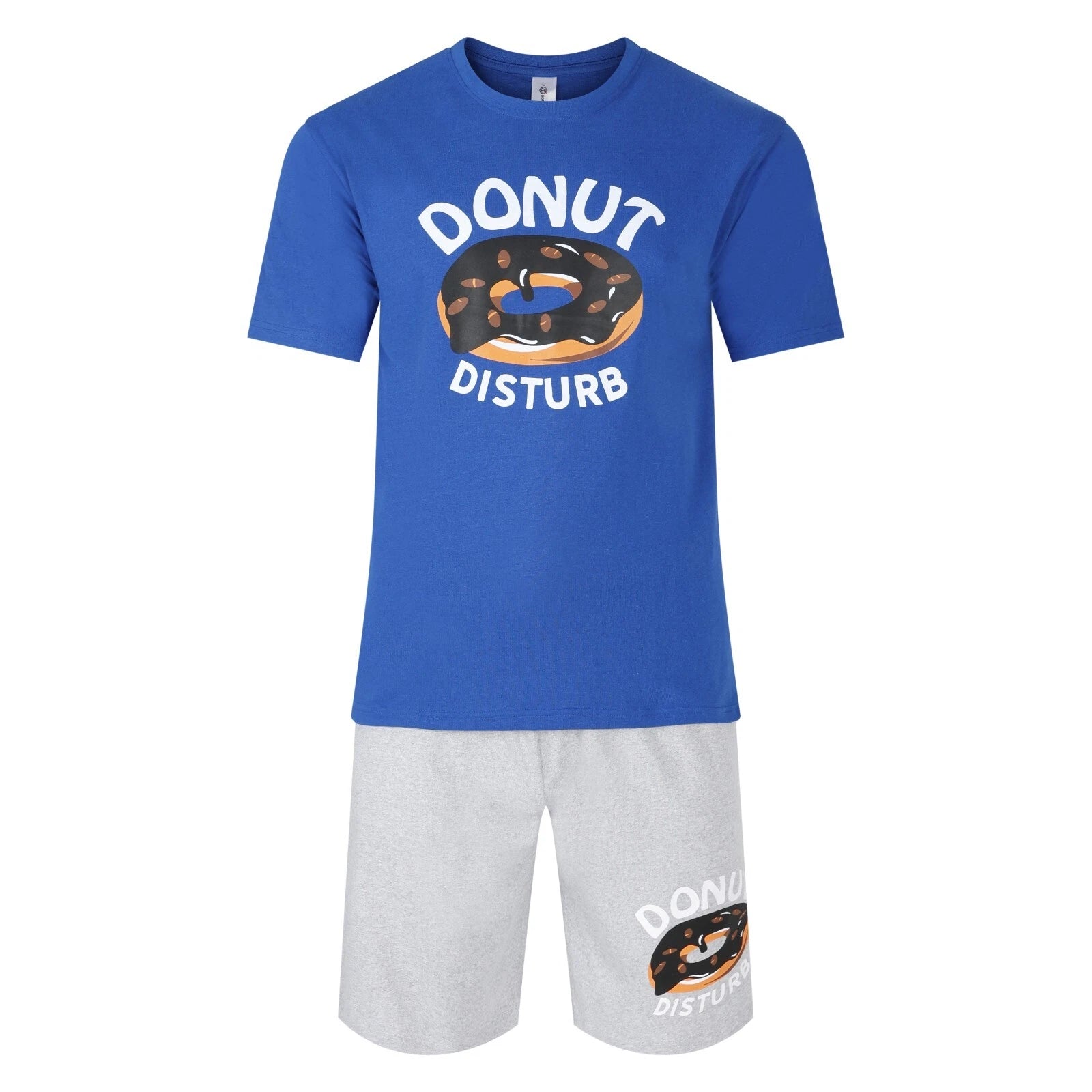 Mens Short Pyjamas Beer Pizza Donuts PJ Sets Night Sleep Lounge Wear L XL XXL