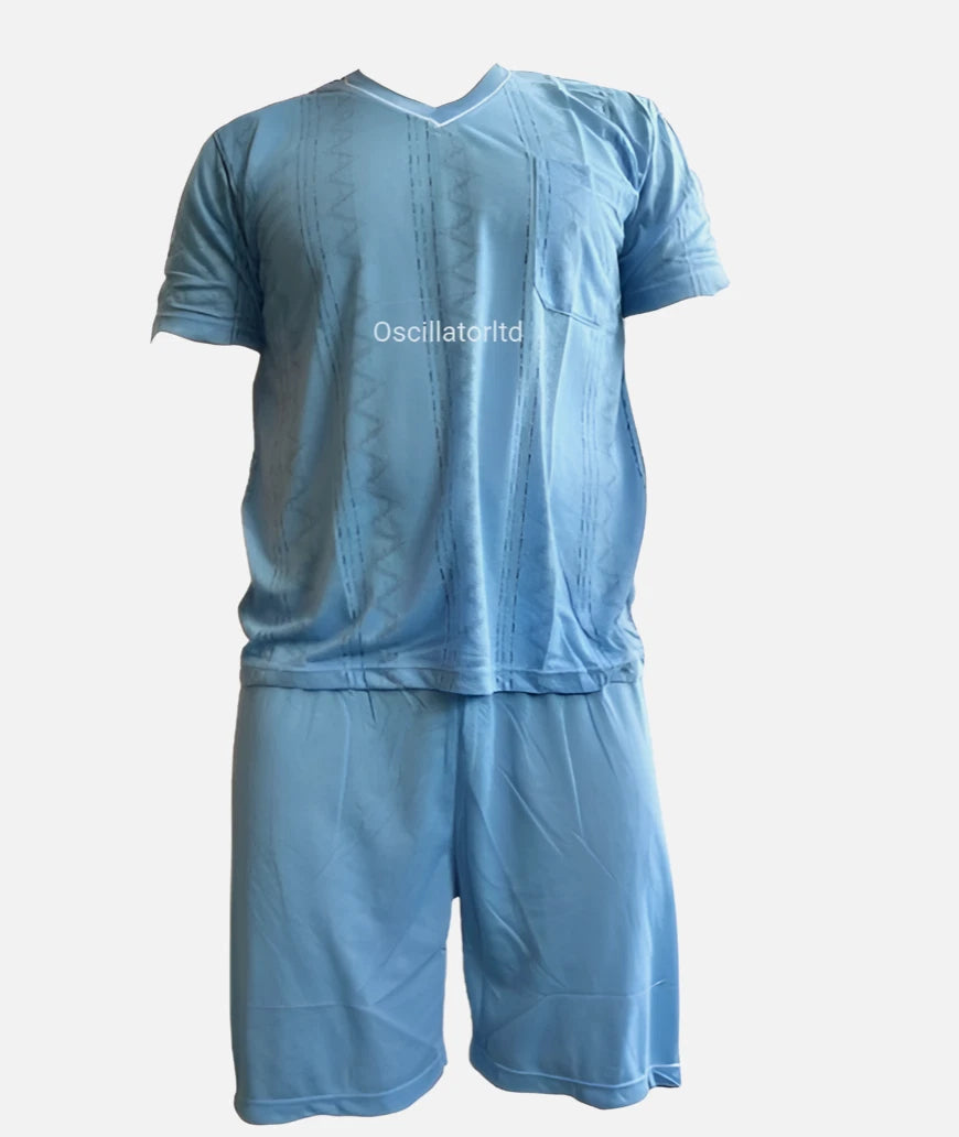 SUMMER Mens Pyjamas Shorts Set Nightwear Pjs Short Sleeve Loungewear Cotton Cool