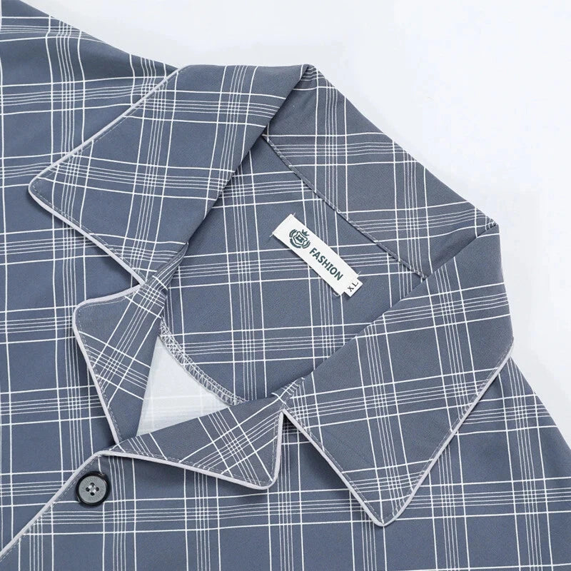 Men's Pajamas Spring Fall Winter Home Wear Sleepwear 2 Piece Set Loungewear