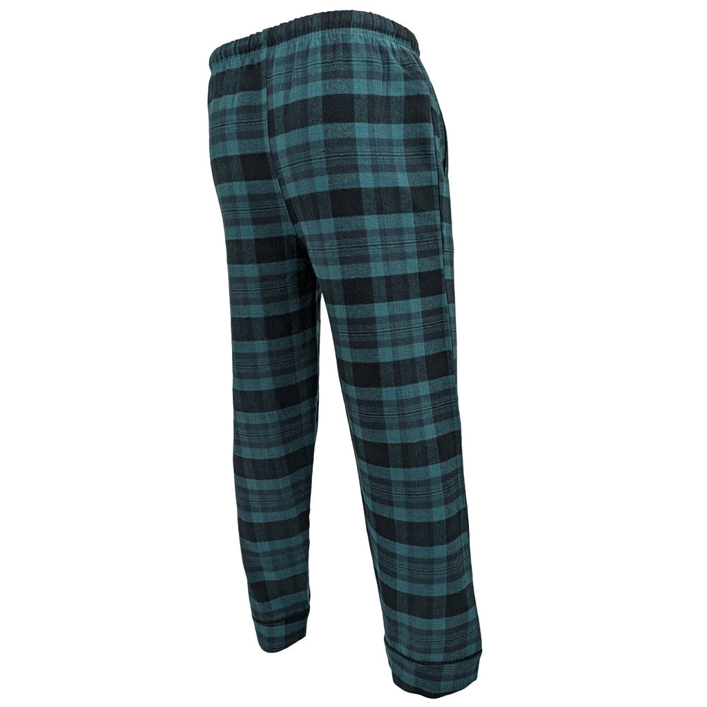 Mens Pyjamas Flannel/Brush Cotton Warm PJ Pyjama Set PJS Sizes S-4XL Nightwear