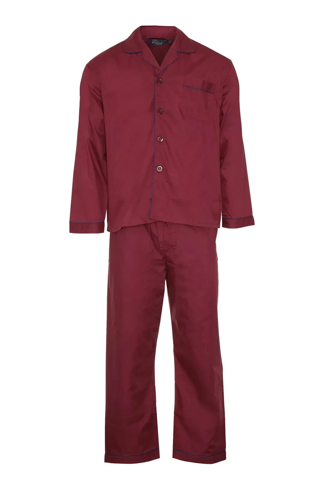 New Men's Champion Oxford Poly/Cotton 2PCS Pyjama Set Nightwear Lounge Wear