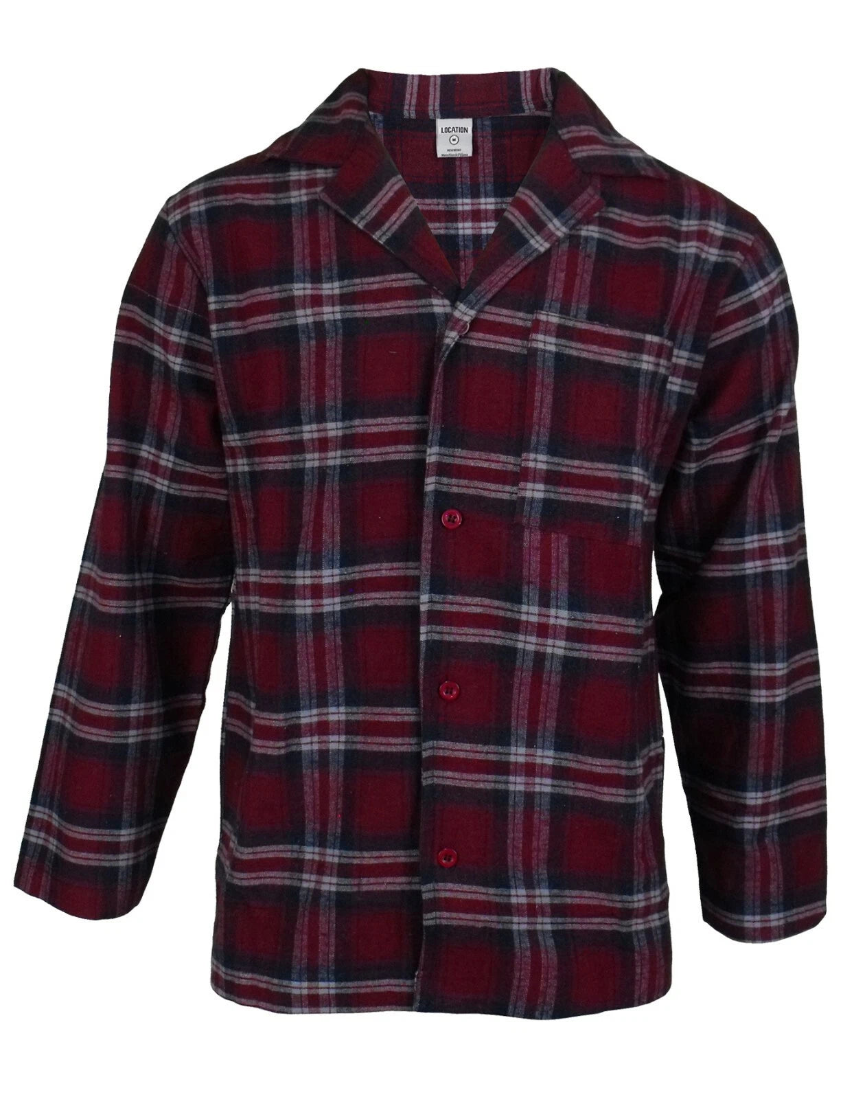 Mens Pyjamas Flannel/Brush Cotton Warm PJ Pyjama Set PJS Sizes S-4XL Nightwear