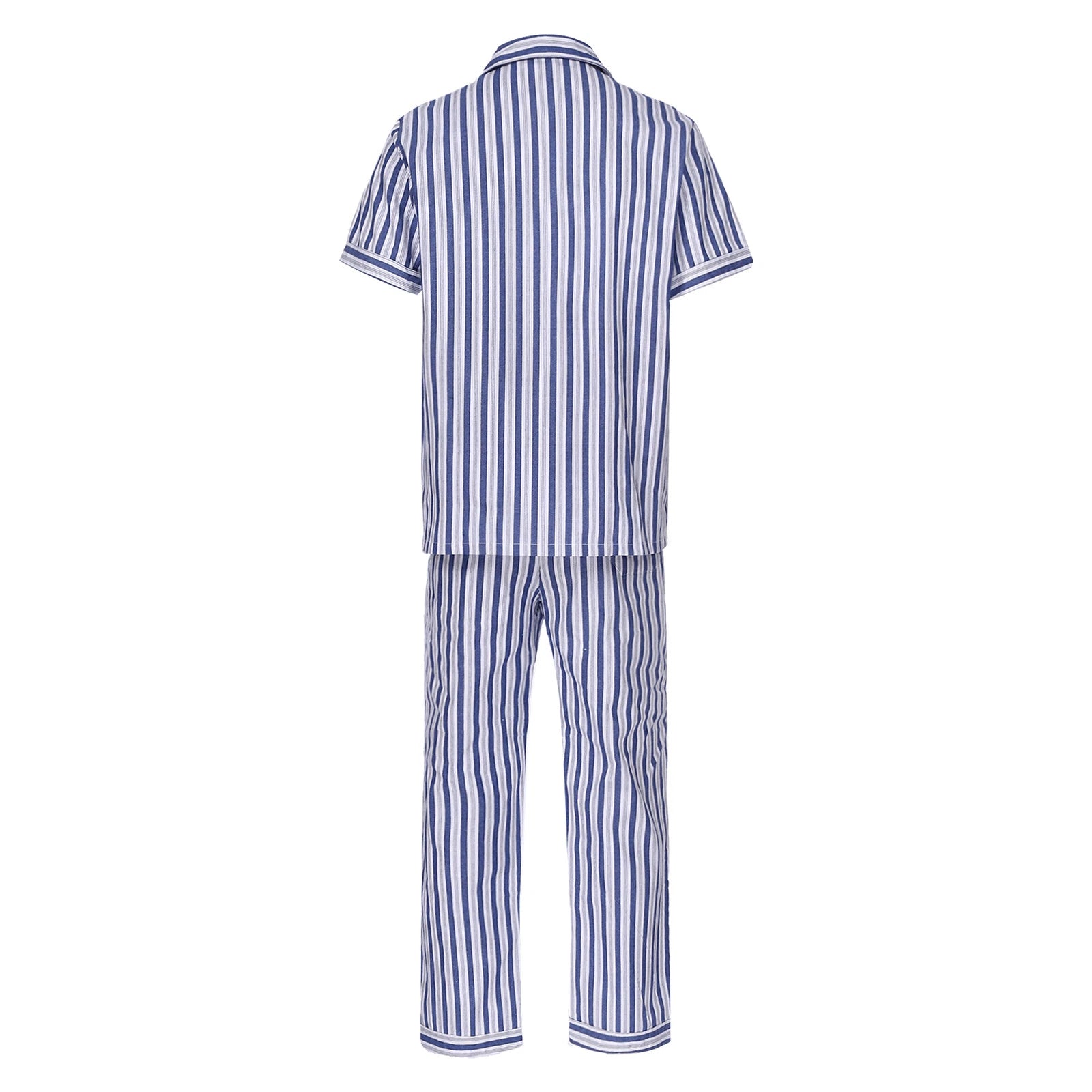 Mens Homewear 2pcs Pajama Set Sleep Sleepwear Shirt Nightgown Button Down Suits