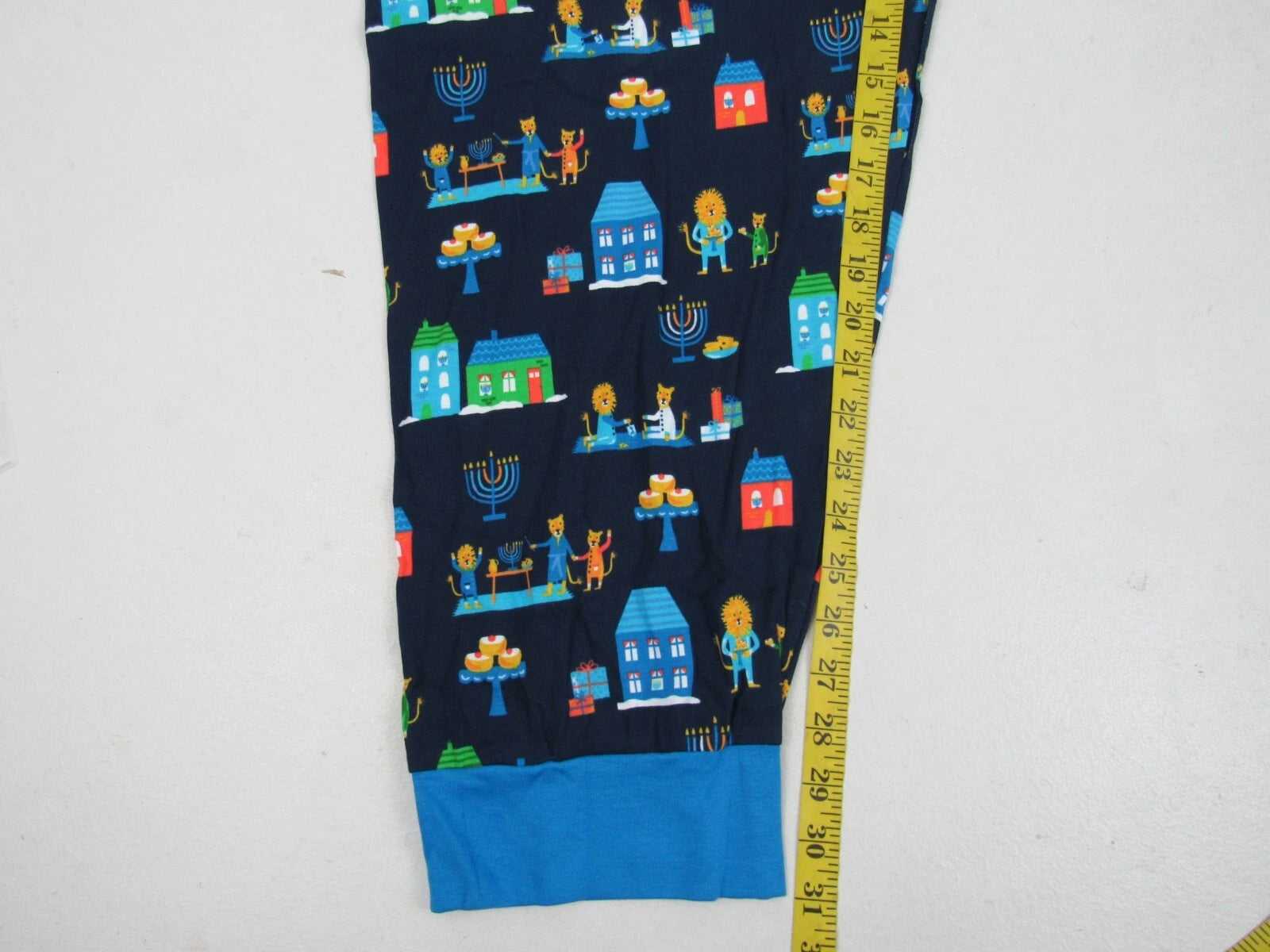 Target Mens Blue 2-Piece Long-Sleeve Lion Pajama Set