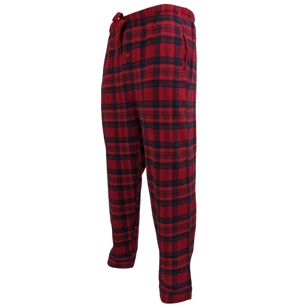Mens Pyjamas Flannel/Brush Cotton Warm PJ Pyjama Set PJS Sizes S-4XL Nightwear