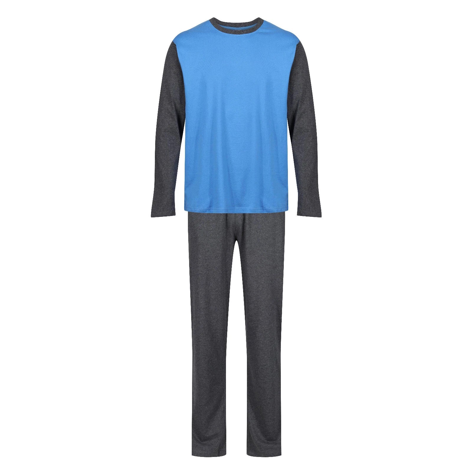 MENS PYJAMAS LONG SLEEVE TOP TROUSERS PJ SET NIGHT LOUNGE WEAR WITH POCKETS BNWT