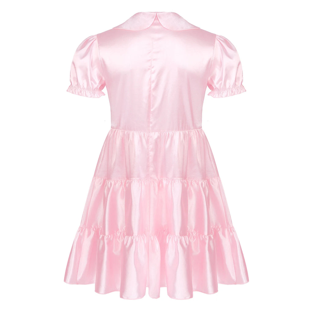 Mens Sissy Nightdress Pajamas Crossdress Nightwear Lingerie Set Sleepwear