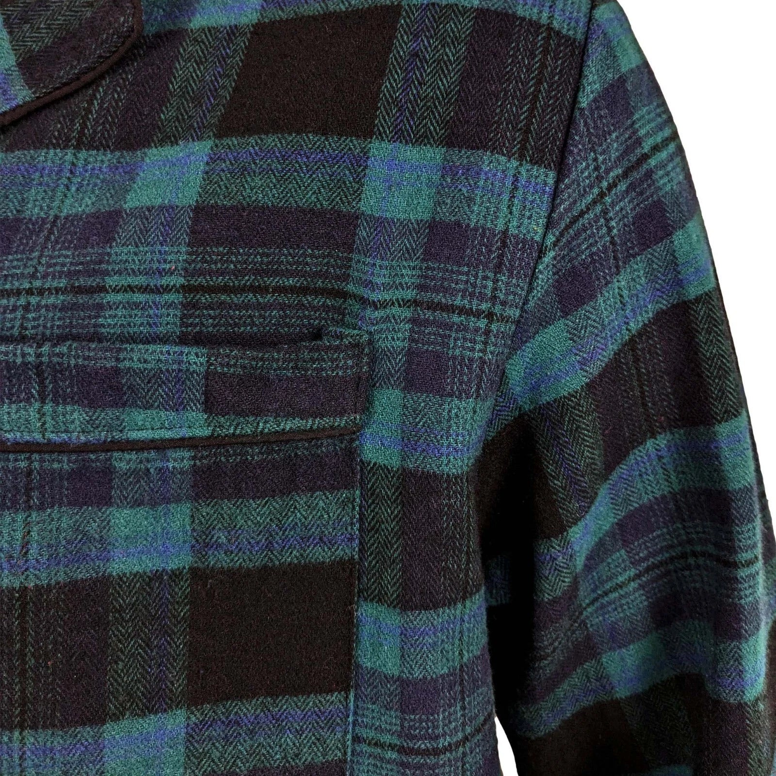 Mens Pyjamas Flannel/Brush Cotton Warm PJ Pyjama Set PJS Sizes S-4XL Nightwear