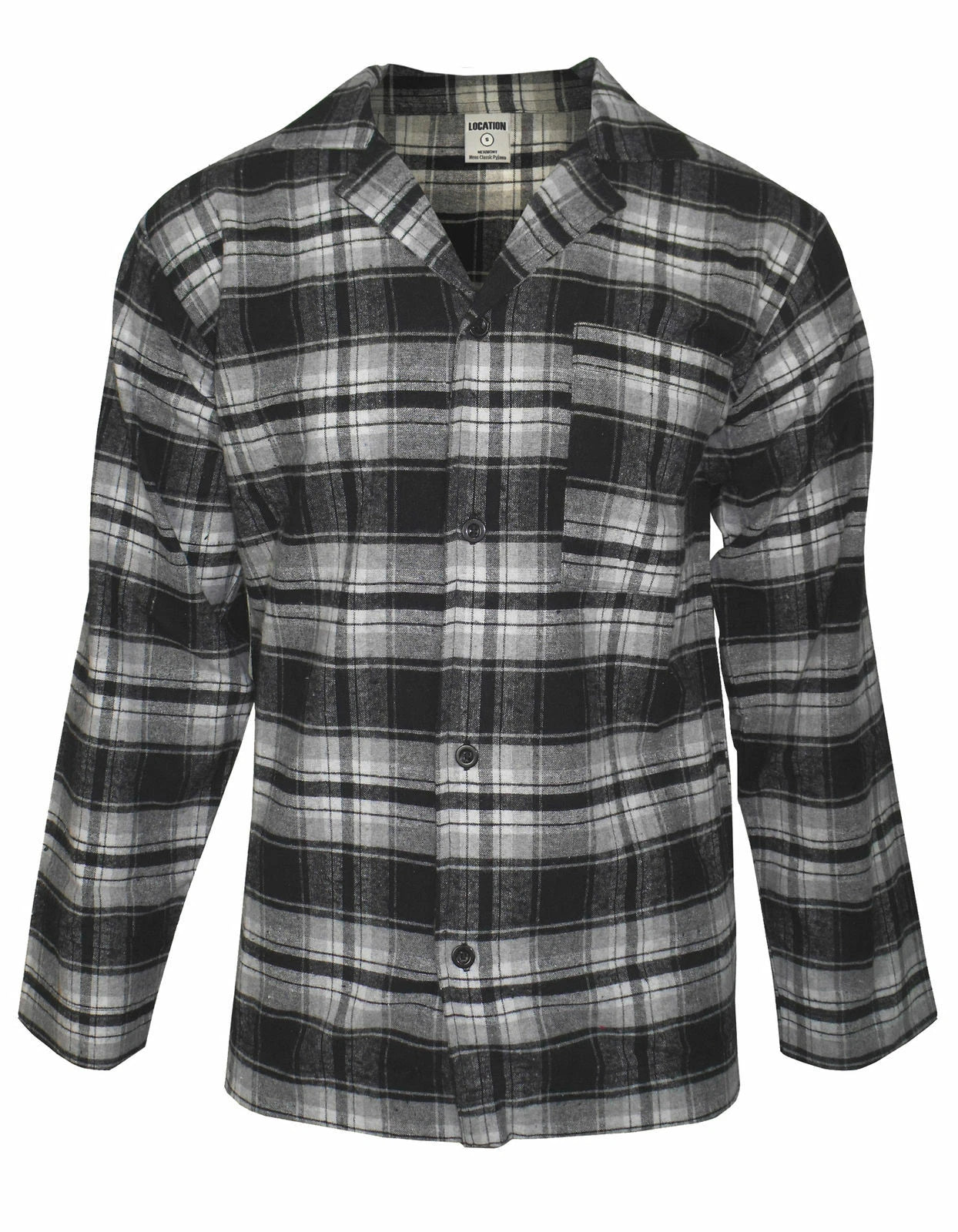 Mens Pyjamas Flannel/Brush Cotton Warm PJ Pyjama Set PJS Sizes S-4XL Nightwear