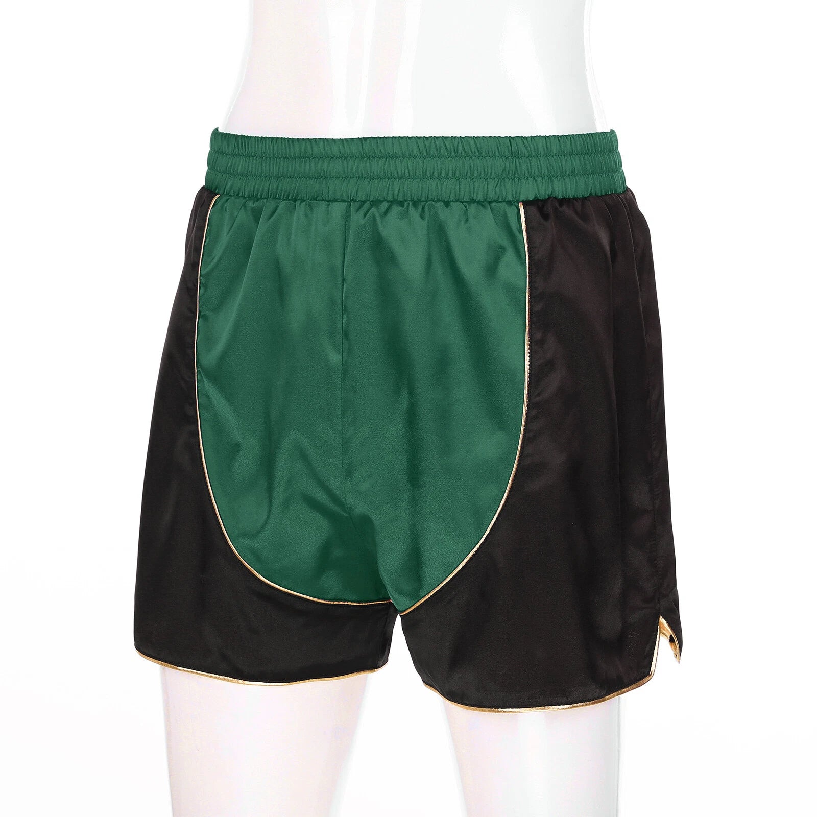 Men's Silk Satin Pajamas Set Vest Top and Boxer Shorts Sleepwear Home Loungewear