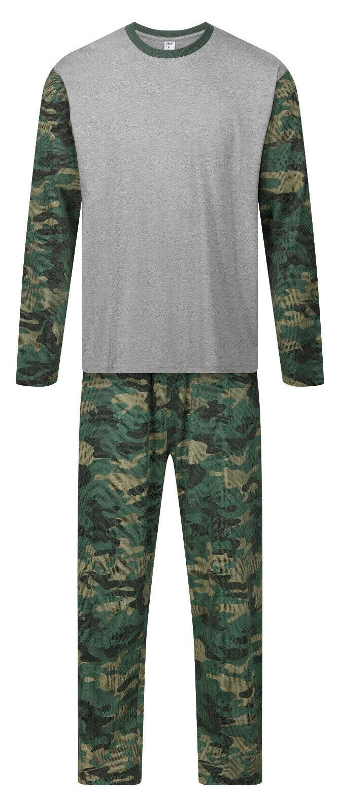 MENS PYJAMAS LONG SLEEVE TOP TROUSERS PJ SET NIGHT LOUNGE WEAR WITH POCKETS BNWT
