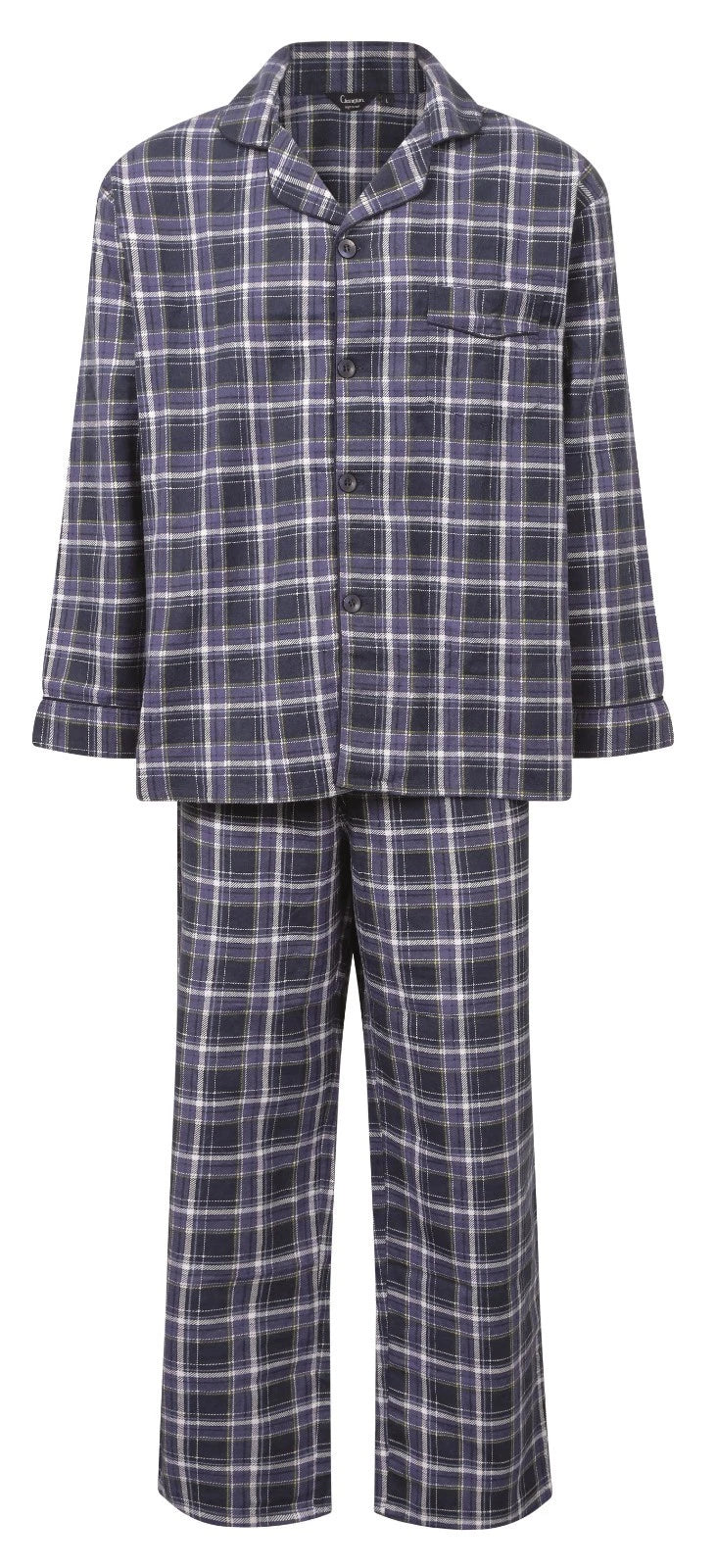 MEN'S WARM TRADITIONAL PYJAMA SET BRUSHED 100% COTTON PJ'S SIZES VARIOUS PATTERN
