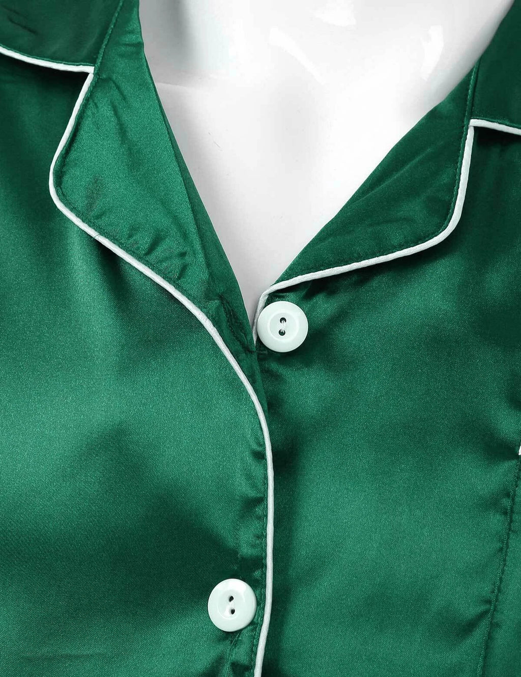 Men Silk Satin Pajamas Set Shirt Top Shorts Pants Long Robe Sleepwear Nightwear