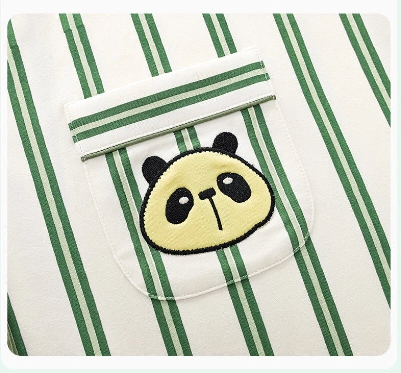 Men's Pajama Set Striped Sleepwear Antibacterial Comfortable Fashion Long Sleeve