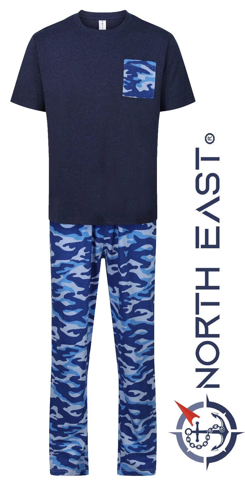 MENS PYJAMAS SHORT SLEEVE TOP TROUSERS PJ SET NIGHT SLEEP LOUNGE WEAR M-2XL BNWT