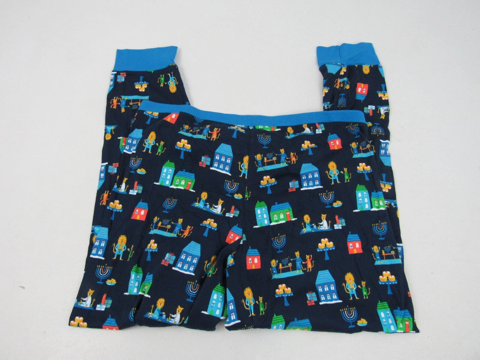 Target Mens Blue 2-Piece Long-Sleeve Lion Pajama Set