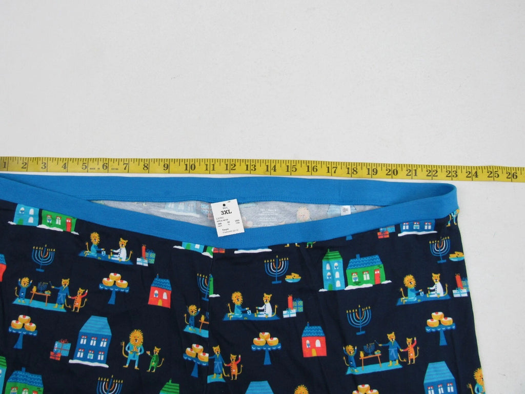 Target Mens Blue 2-Piece Long-Sleeve Lion Pajama Set