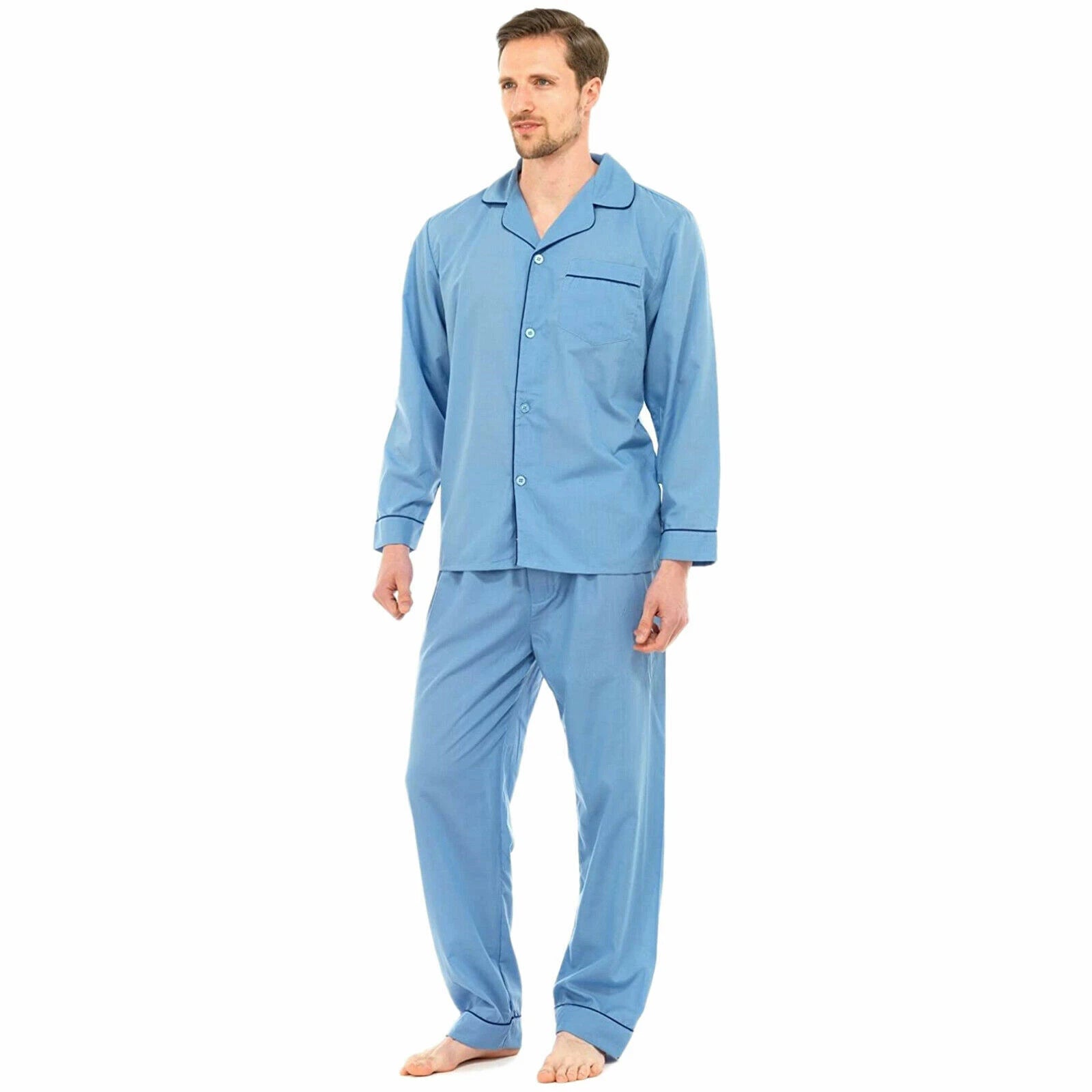 MENS Champion PYJAMAS SET PLAIN  NIGHTWEAR LOUNGE WEAR TOP PANTS TROUSERS
