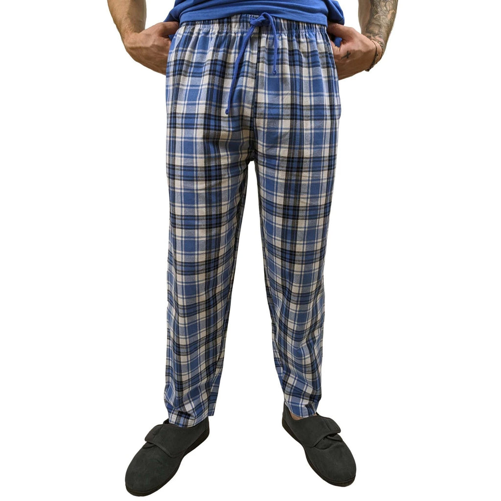 Pyjama SET Mens Cotton Top & Pant Lounge Pockets Sleep 2 Piece PJS Summer M/4XL