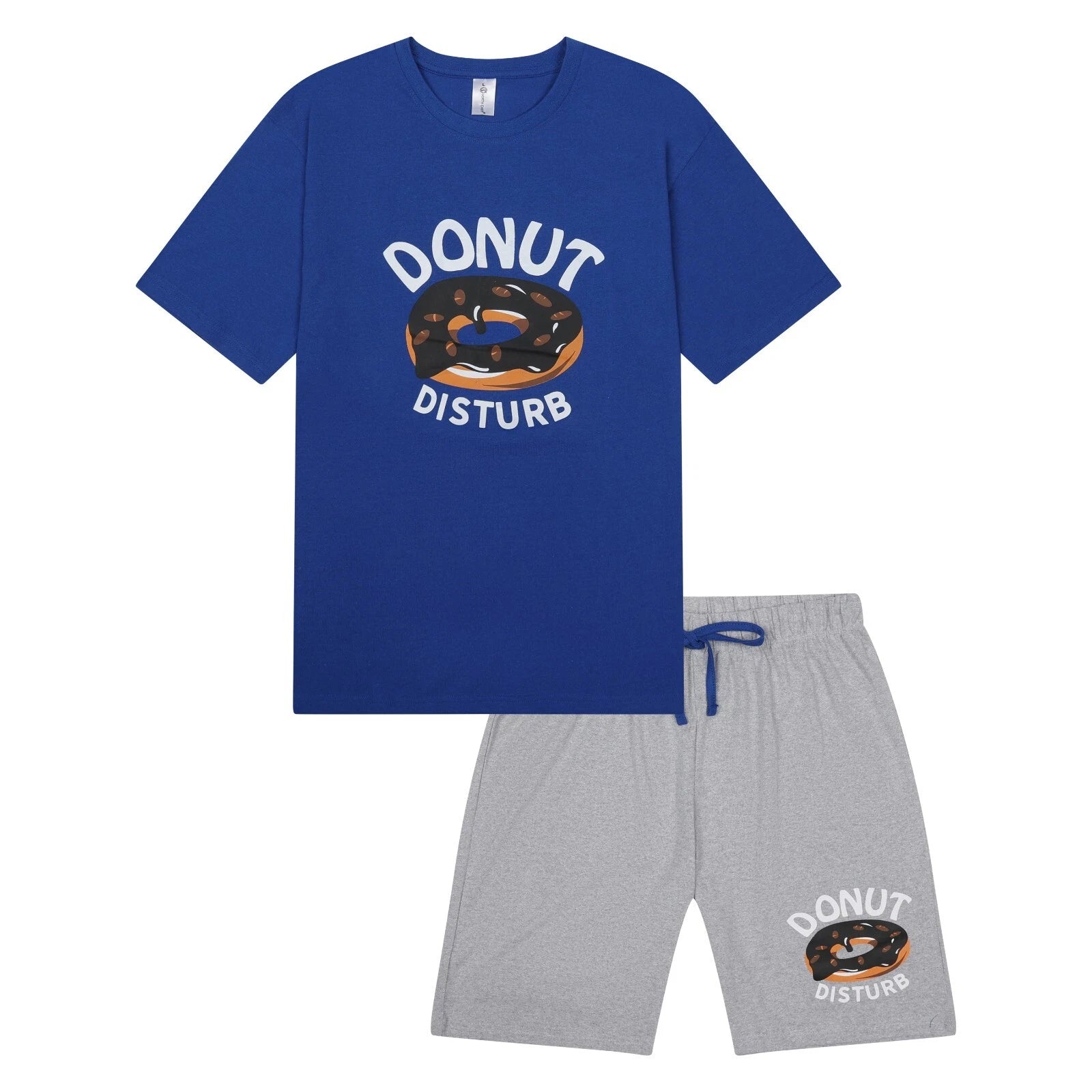 Mens Short Pyjamas Beer Pizza Donuts PJ Sets Night Sleep Lounge Wear L XL XXL