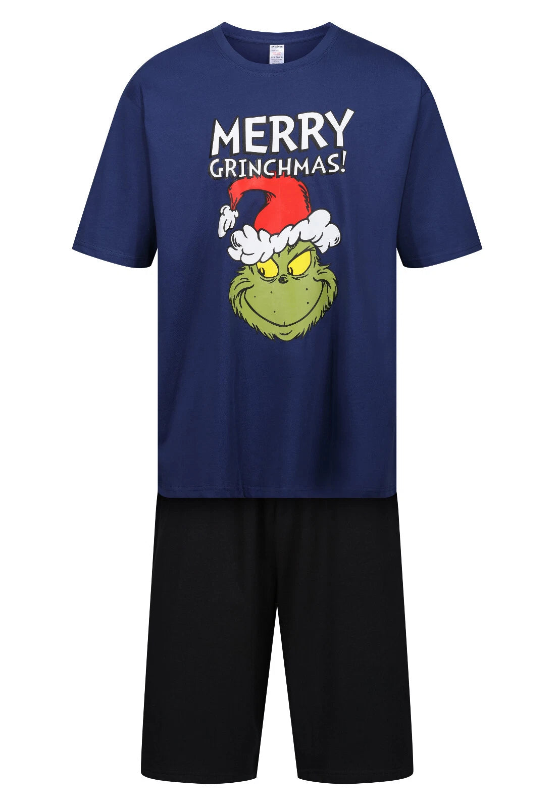 MENS CHRISTMAS PYJAMAS THE GRINCH SHORT PJ SET XMAS NIGHT WEAR S M L XL XXL NEW