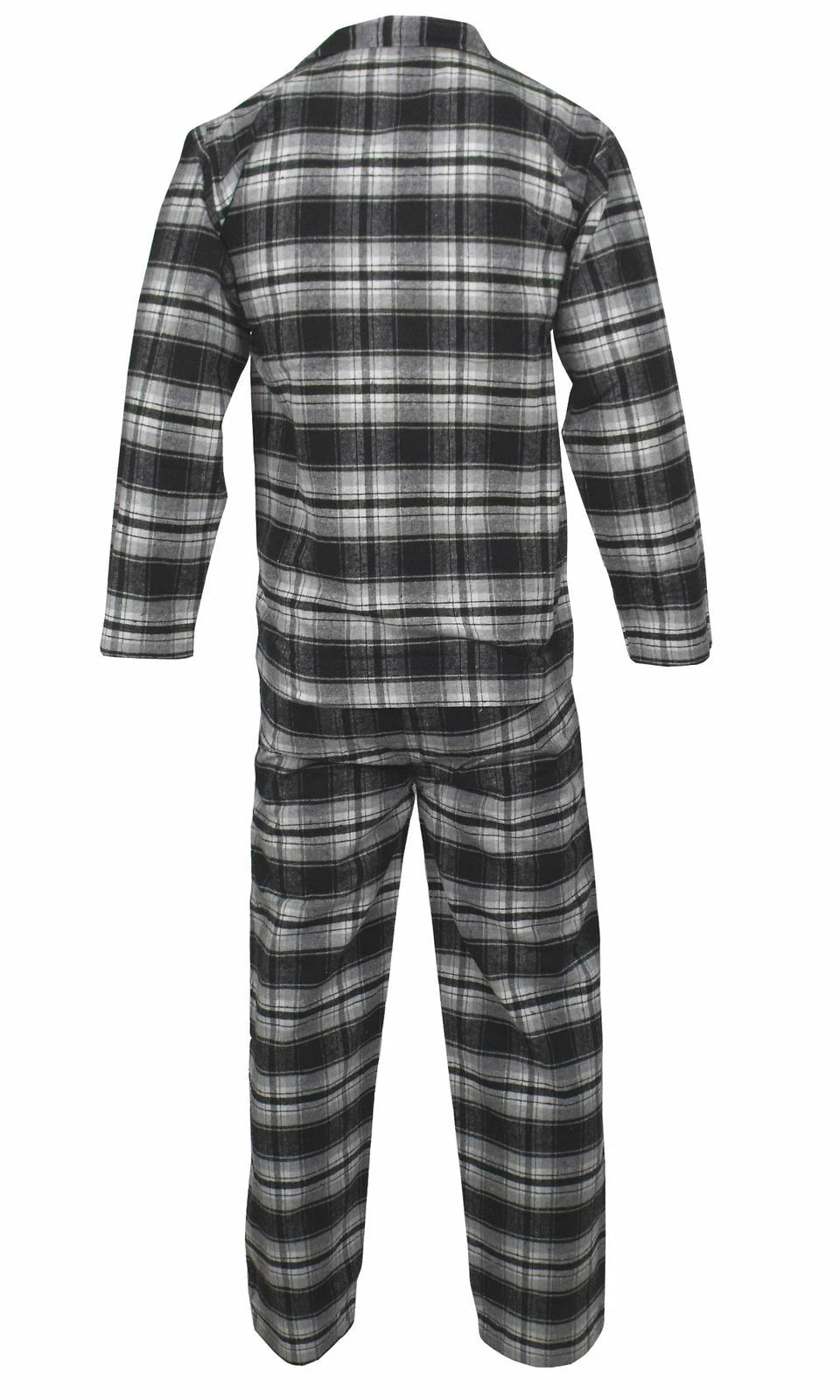 Mens Pyjamas Flannel/Brush Cotton Warm PJ Pyjama Set PJS Sizes S-4XL Nightwear