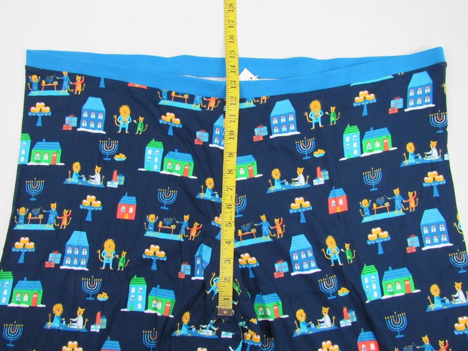 Target Mens Blue 2-Piece Long-Sleeve Lion Pajama Set