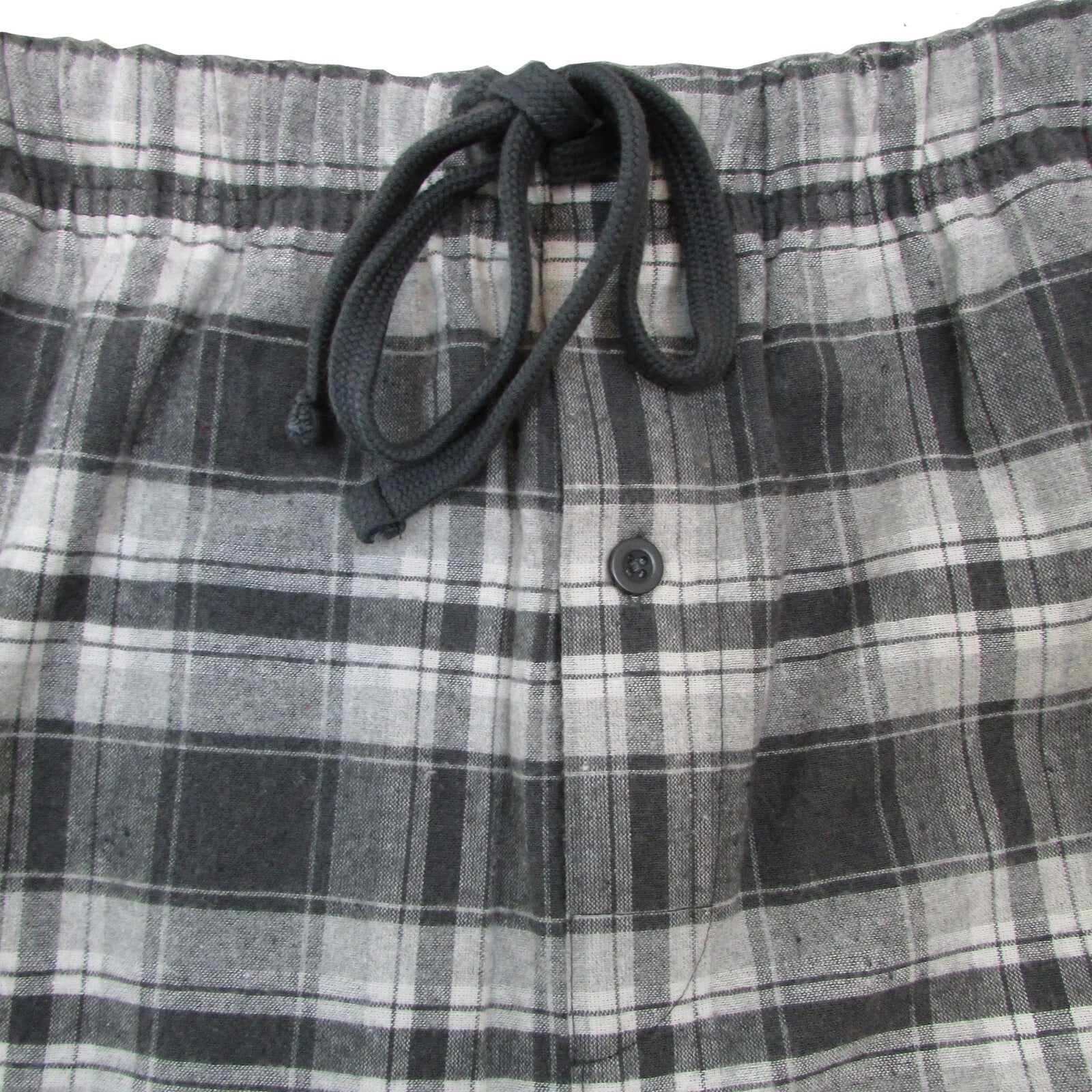 Mens Pyjamas Flannel Brushed Cotton Check Stripe Pyjama Set PJS Sizes S  2XL 3XL