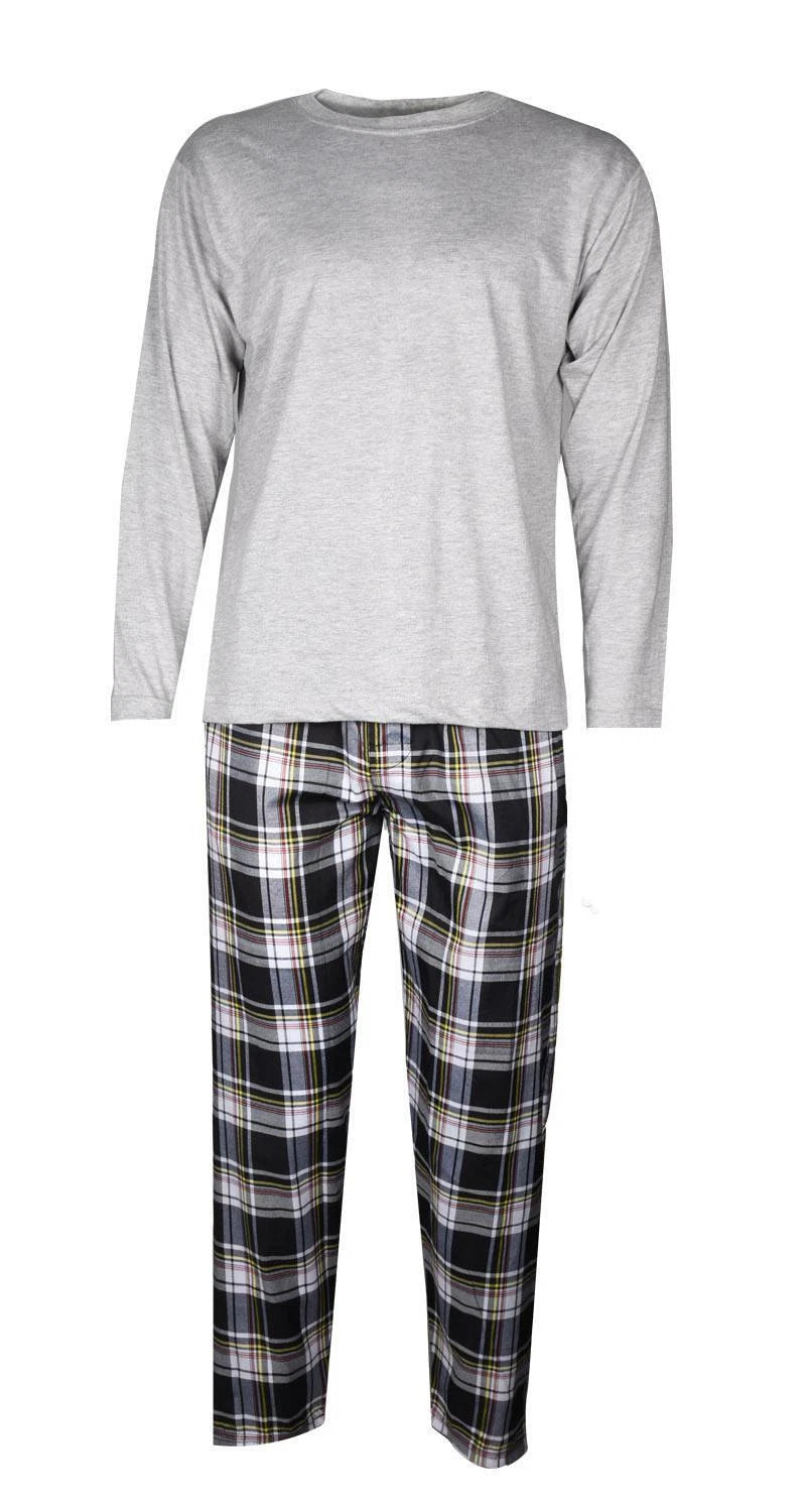 Mens Pyjamas Set Long Sleeve Nightwear Loungewear Pjs Lounge Wear T-shirt Pants