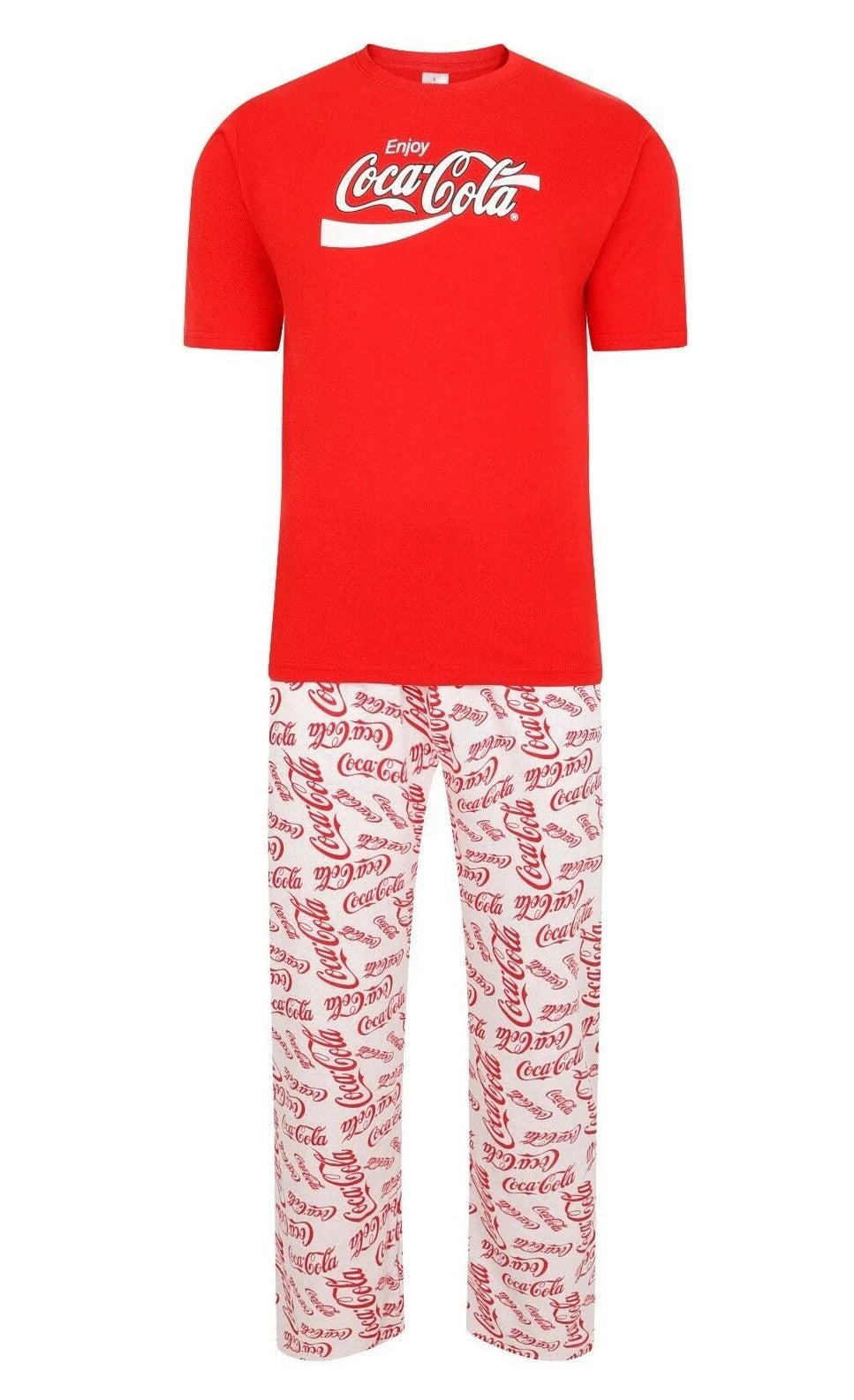 Mens Pyjamas Coca Cola Theme PJ Sets Night Sleep Lounge Wear M to XXL New