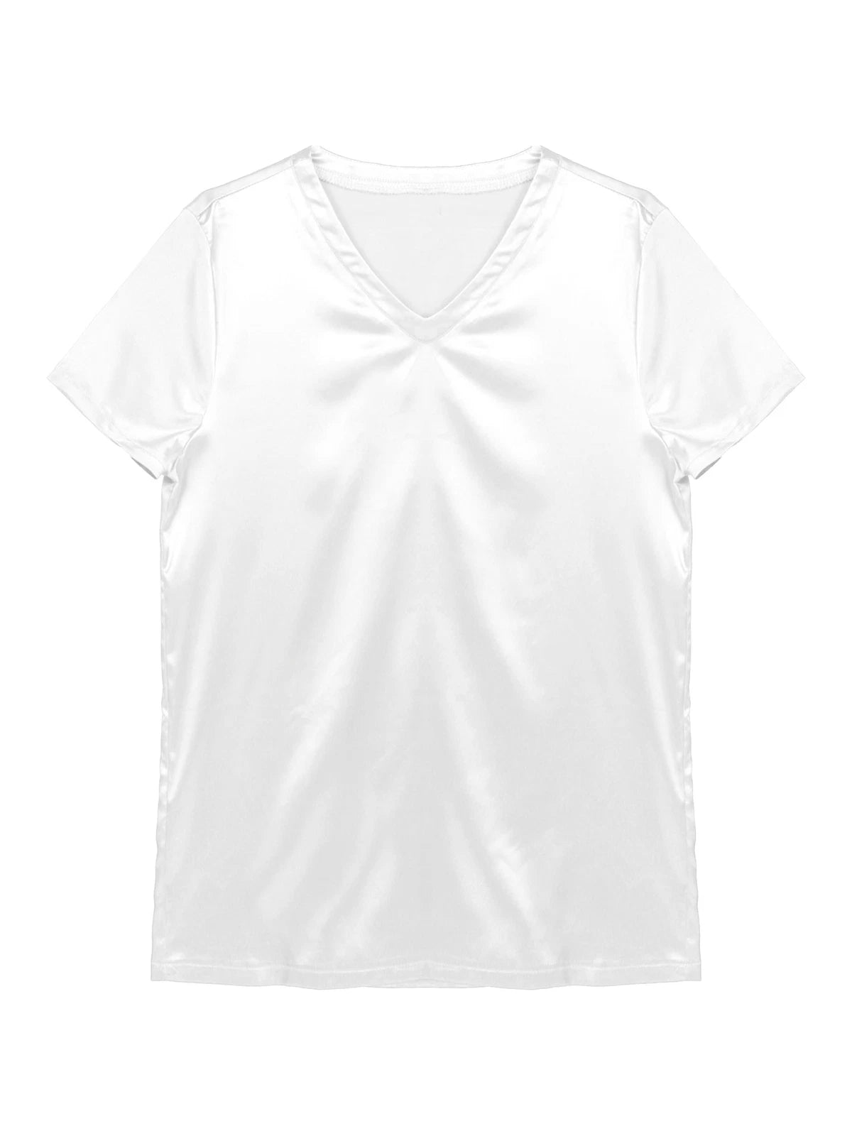 Mens Muscle Shirts Pajama Set Sexy Satin Sleepwear Tank Top Shorts Nightwear