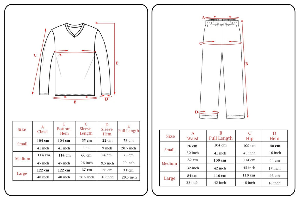 Mens pyjamas fleece set suit full length long sleeve loungewear nightwear pjs
