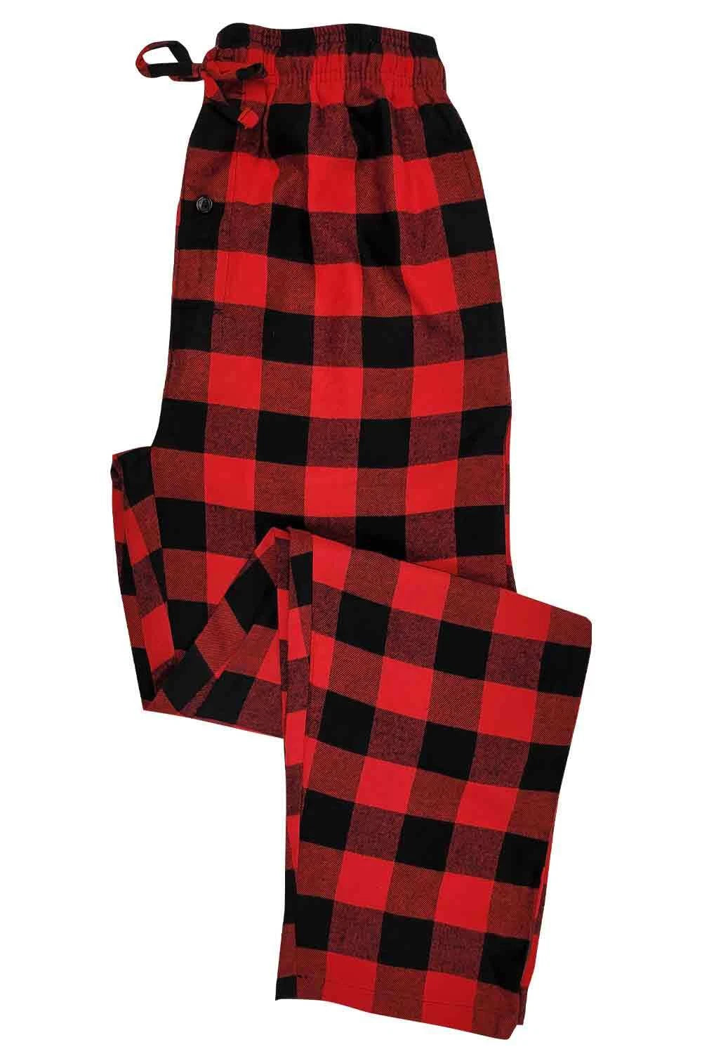 3 Pack Pajama Lounge 100% Cotton Pants Bottoms Sleepwear PJs S-6XL (Big & Tall)
