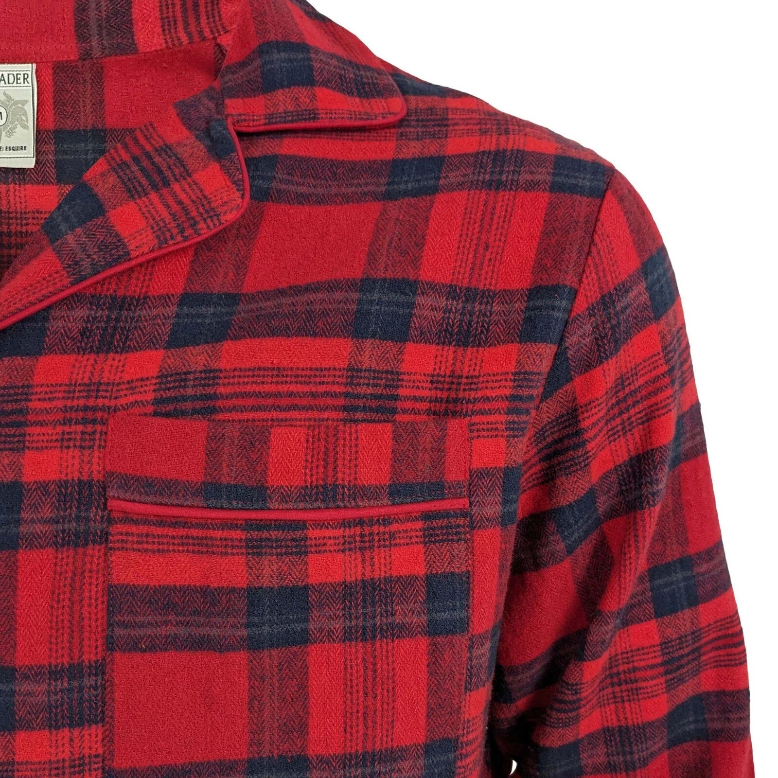 Mens Pyjamas Flannel/Brush Cotton Warm PJ Pyjama Set PJS Sizes S-4XL Nightwear