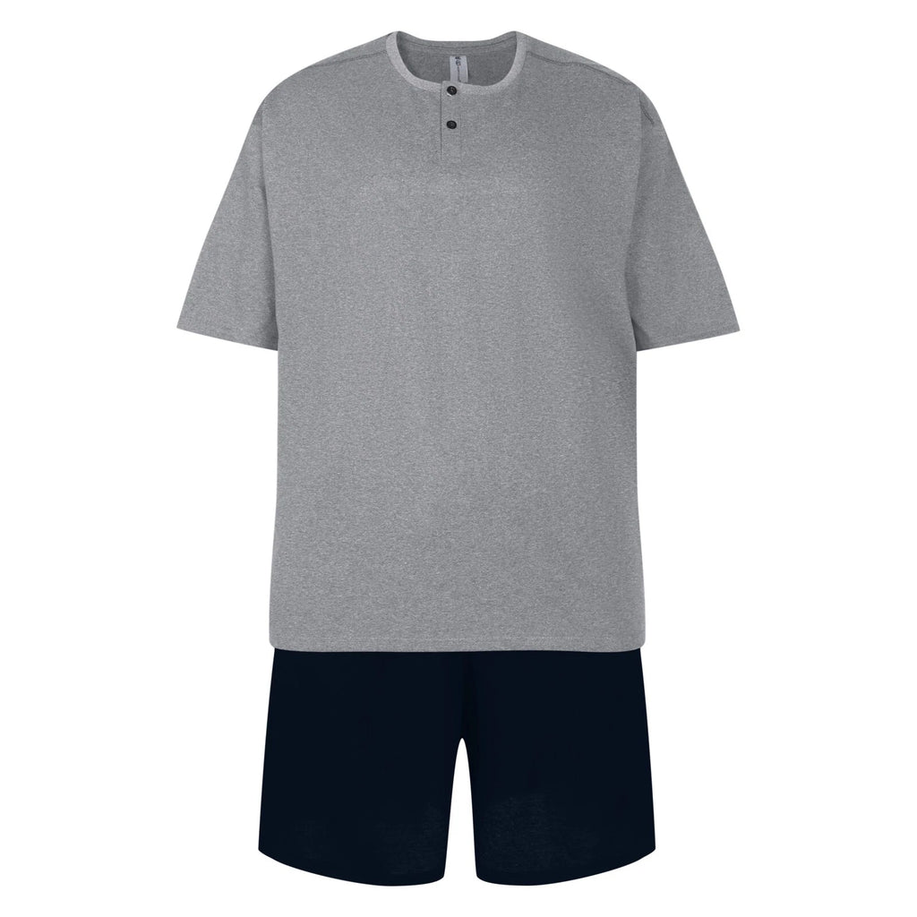 Mens Plus Size Short Pyjama Sets 3XL 4XL 5XL 6XL Sleep Lounge Wear PJ Set New