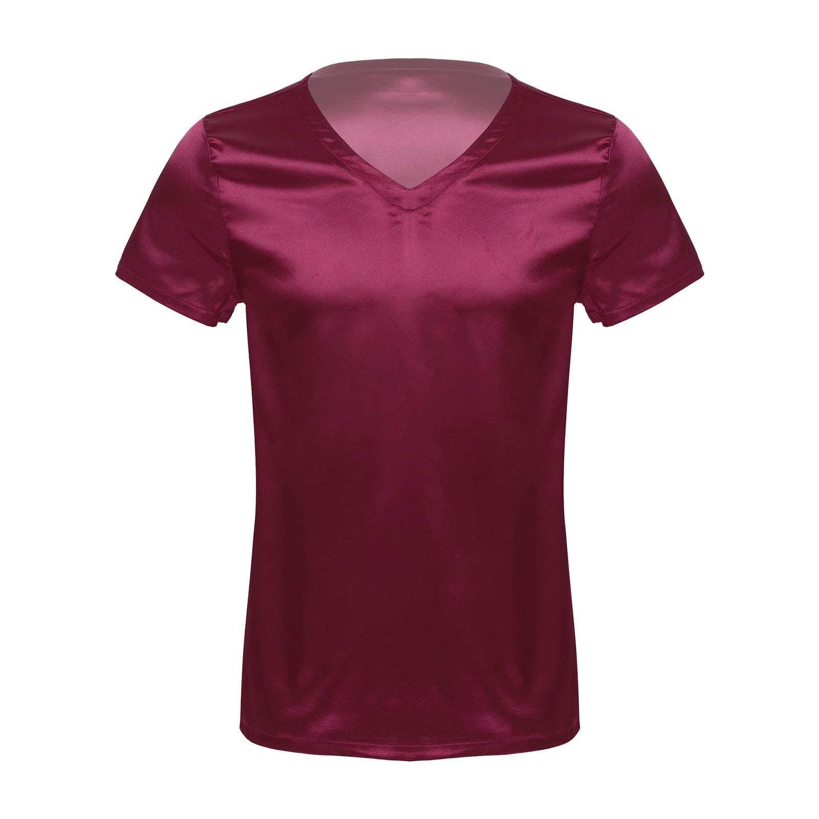 Mens Muscle Shirts Pajama Set Sexy Satin Sleepwear Tank Top Shorts Nightwear