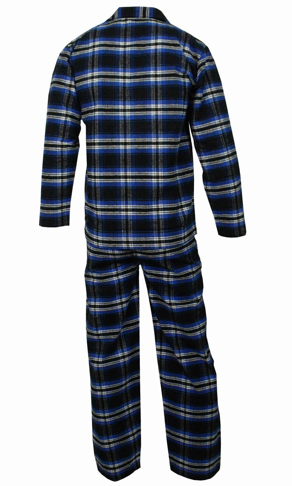 Mens Pyjamas Flannel/Brush Cotton Warm PJ Pyjama Set PJS Sizes S-4XL Nightwear