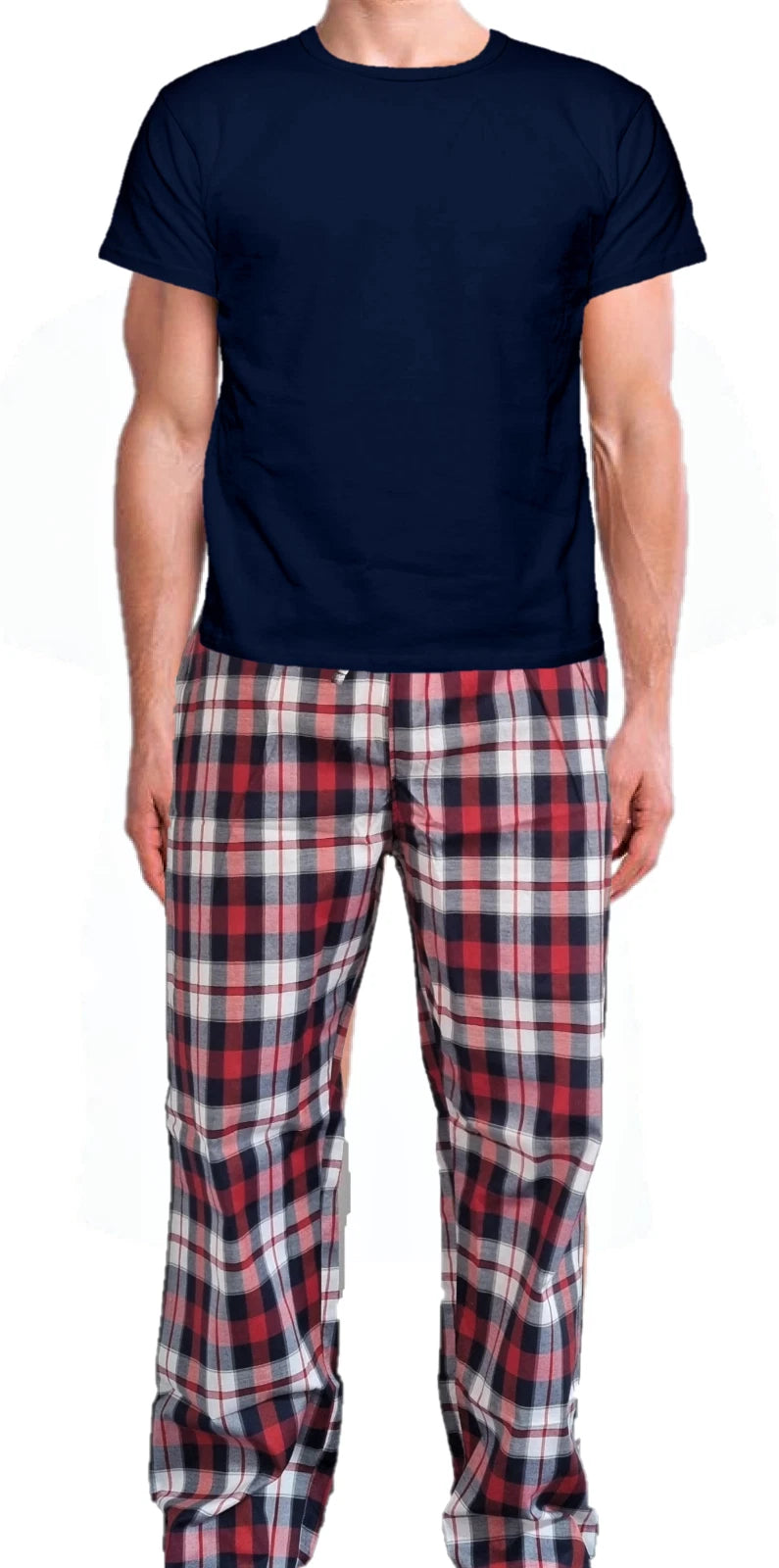 Mens Short Sleeve Pyjama Set Pj T-Shirt Pyjamas Loungewear Nightwear Sleepwear