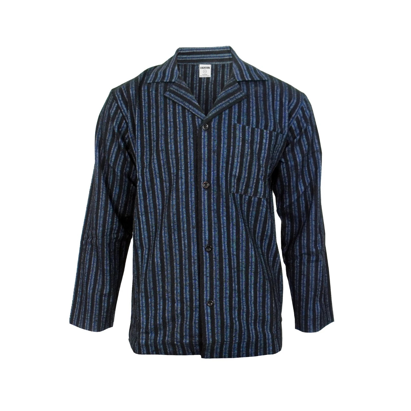 Mens Pyjamas Flannel Brushed Cotton Check Stripe Pyjama Set PJS Sizes S  2XL 3XL