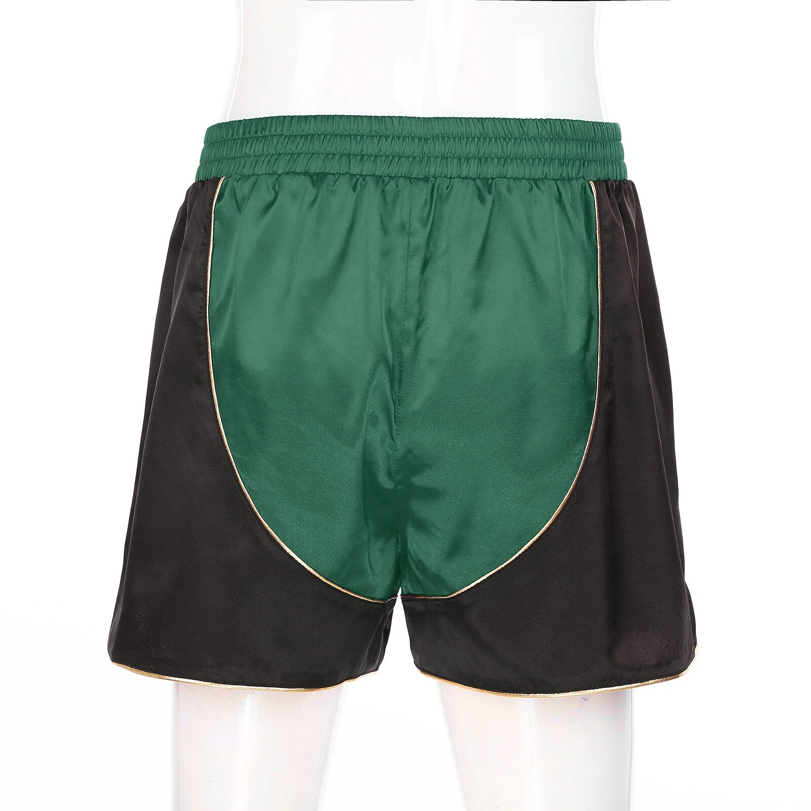 Men's Silk Satin Pajamas Set Vest Top and Boxer Shorts Sleepwear Home Loungewear
