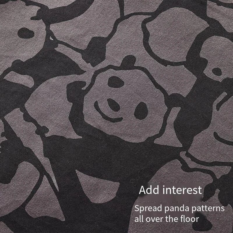 Men's Fashion Pajama Set Panda Print Comfortable Homewear Leisure Wear Sleepwear