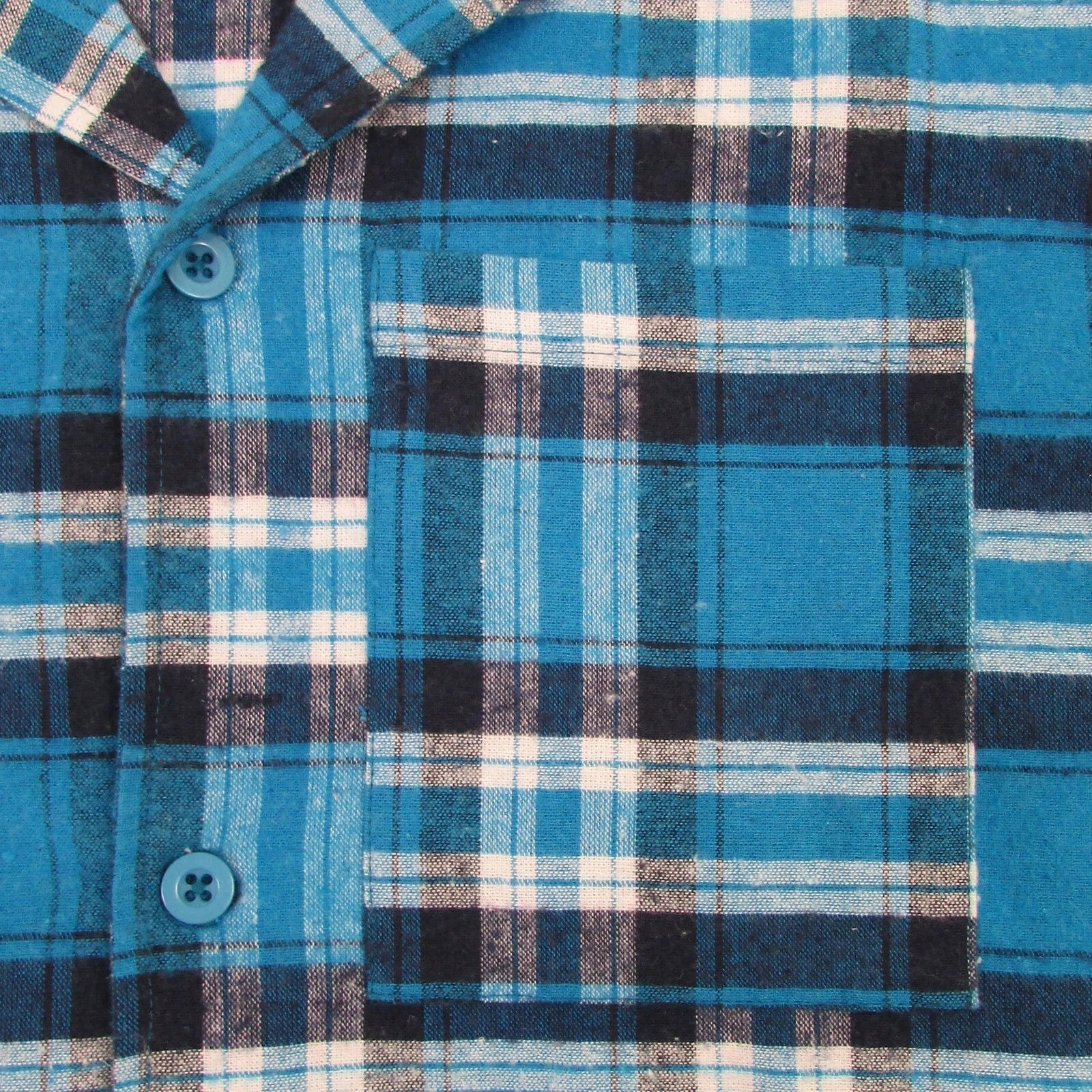 Mens Pyjamas Flannel Brushed Cotton Check Stripe Pyjama Set PJS Sizes S  2XL 3XL