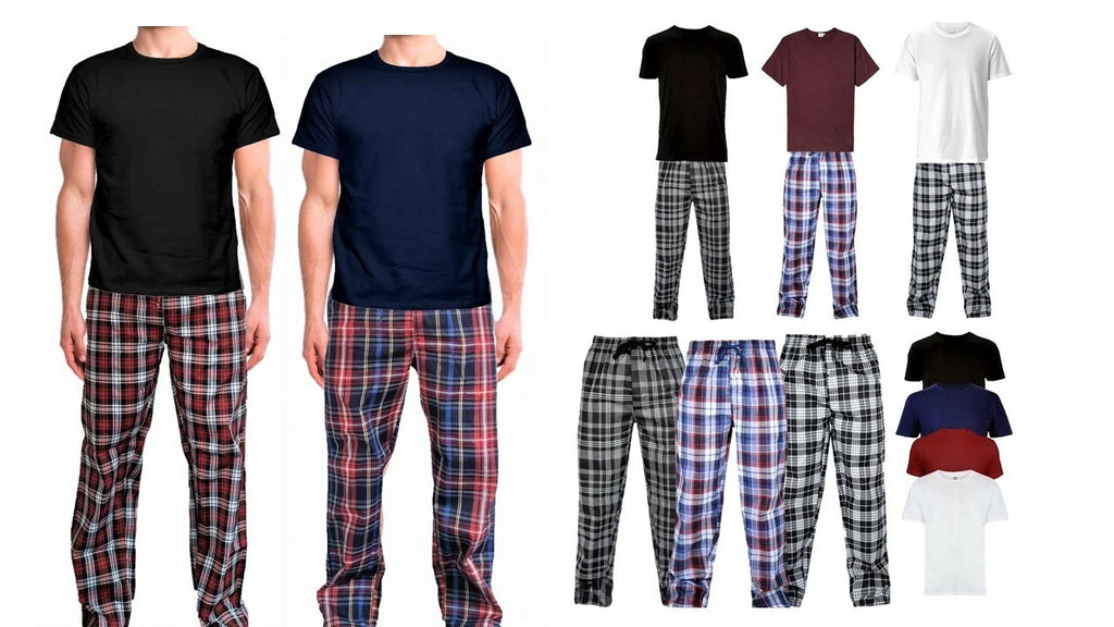 Mens Short Sleeve Pyjama Set Pj T-Shirt Pyjamas Loungewear Nightwear Sleepwear