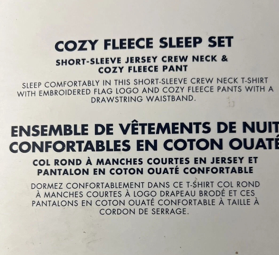 TOMMY HILFIGER POLPLIN COTTON SLEEPWEAR LOUNGE RED NAVY SET PAJAMA LARGE $65